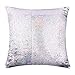 smiry Colorful Magic Mermaid Pillow Cover Reversible Sequins Color Changing Pillow Case Bling Bling Sequins Cushion Cover Gift for Kids Funny Home Decoration