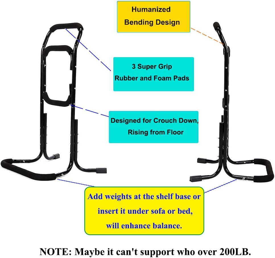 Seat Lift Assist Chairs for Elderly Chair Lift Assist Devices Bed Rails Cane Grab Bar for Bed Handicap Accessories Stand Mobility Aids for Recliner Couch Sofa Safe Support Handle: Health & Personal Care