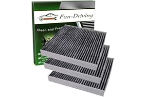 FUN-DRIVING 3 Pack FD157 Cabin Air Filter for AVALON/CAMRY/COROLLA/PRIUS/PRIUS PRIME/RAV4,ES350/RX350/RX350L/RX450H/RX450HL,CX-9,Replace 87139-0E040/TK48-61-J6X