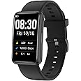 Cloudpoem Fitness Tracker No Bluetooth No APP/Phone Required, Fitness Watch for Men Women Parents Pedometer Watch with Sleep Tracker Steps Counter Alarm Clocks IP68 Waterproof (Black)