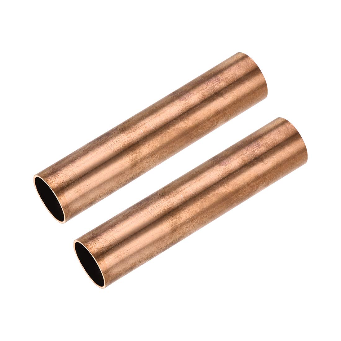 uxcell Copper Round Tube, 22mm OD 1mm Wall Thickness 100mm Length Straight Pipe Tubing 2 Pcs