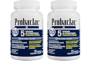 Probaclac GI probiotic for diarrhea, Multi-strain probiotic and lactic ferment complex (5 strains).