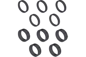 10X Bicycle Head Stem Spacer Replacement Head Tube Spacer Aluminum Alloy Headset Washer Accessories Compatible with Front Ste