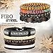 FIBO STEEL 8Pcs Leather Bracelets for Men Women Wooden Bead Bracelet Cuff Elastic,Z