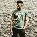 Guinness Vintage Harp Label T-Shirt, X-Large - Green Cotton Graphic Short Sleeve Tee