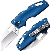COLD STEEL Tuff Lite 2.5" AUS8A Sheepsfoot Razor-Sharp Plain Blade 3.5" Griv-Ex Handle Pocket Folding Knife