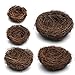 Delight eShop, Handmade Bird Nest House(Vine), Home Nature Craft best for Wedding Decor, Party Decor and Home Decor (Full Set (5pcs))