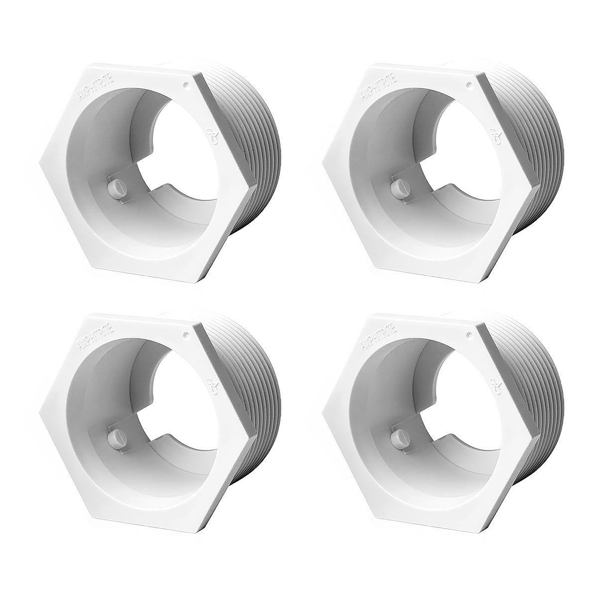 POFET 4PCS 6-500-00 Pool Cleaner Universal Wall Fitting (UWF) Connector for Zodiac Polaris 180 280 280 Tanktrax 360 380 3900 etc