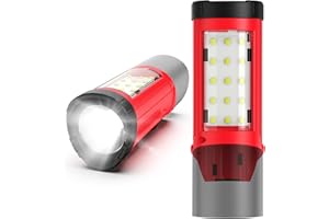 ohyes Work Light Compatible with Milwaukee 12V Battery Magnetic Flash Light Jobsite Light for Workshop & Construction-site(Ba