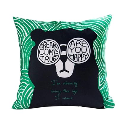 Amazon Com H M Studio Simple Pillow Cartoon Green Nordic Pillow