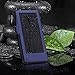 Titita Solar Charger, 10000mAh Quick Charge 3.0 Solar Power Bank with 2 USB Port and 1 LED Light, Solar Panel Portable Charger with Carabiner and Waterproof Function for IOS/Android Cellphones