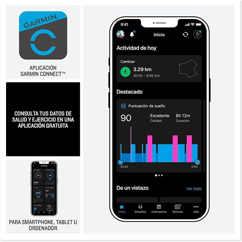 Vívoactive 6, Relógio Inteligente com GPS, Ecrã AMOLED, Funcionalidades de Saúde, Treinos de Mobilidade, Treino Avançado do Sono e até 11 dias de autonomia, Cinzento, Exclusivo da Amazon
