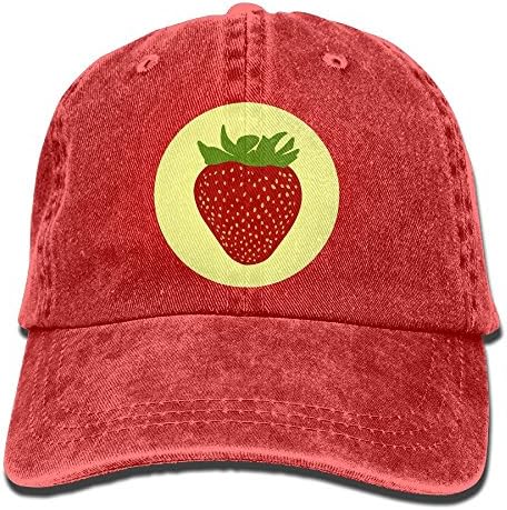 GqutiyulU Cute Strawberry Adult Cowboy Hat Red