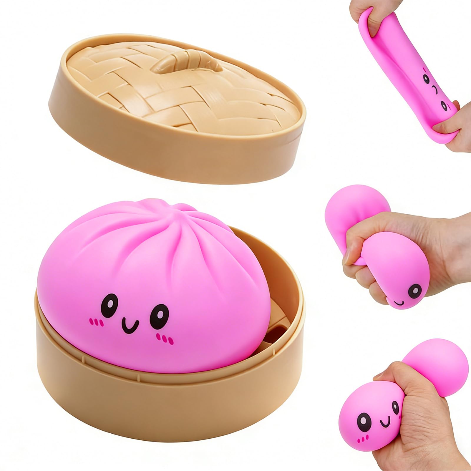 Dumpling Squishies Toy, 2026 New Giant Glitter Dumpling, Colorful Dumplings Stress Balls Fidget Sensory Toy,Squeeze Dough Ball Stress Relief Hand Toys