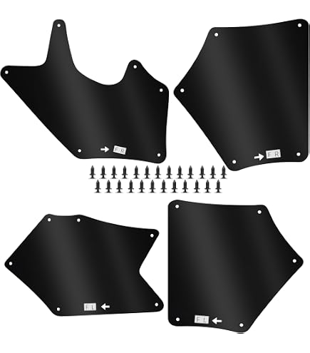 Front Right Fender Liner Set With Clips – Fits 2007-2013 Toyota Tundra (Passenger Side, Front & Rear Sections)