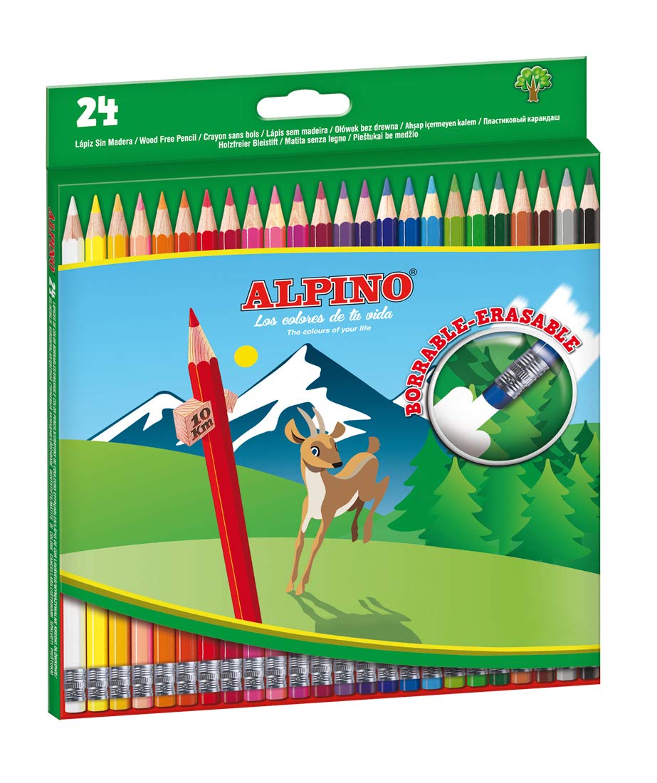 Alpino 24 Erasable Colored Pencils