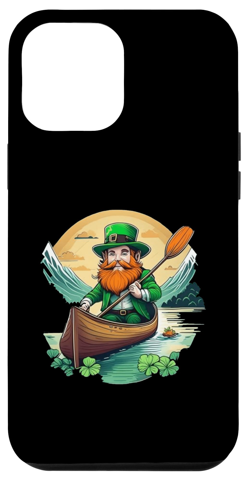 iPhone 15 Pro Max St. Patrick's Day Shamrock St Paddy's Day Kayak Case