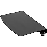 VIVO Clamp-on 17 inch Corner Desk Connector Sleeve Plate, L Desk Platform Extender Attachment, Black, DESK-AC07C