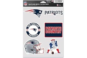 WinCraft NFL Decal Sticker Multi Use 6 Set 19x14cm England Patriots
