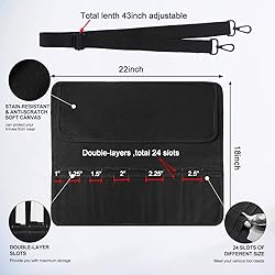 Chef Knife Bag With 24 Slots Cutlery Knives Holders