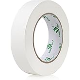 BOMEI PACK White Gaffer Tape, Matte Non-Reflective, 1inch x 30yds No Residue Hand Tear Self-Adhesive Gaffer Tape for Labeling, Cable, Stage, Photo Studio, Painters and Duct Repair, 1 Pack