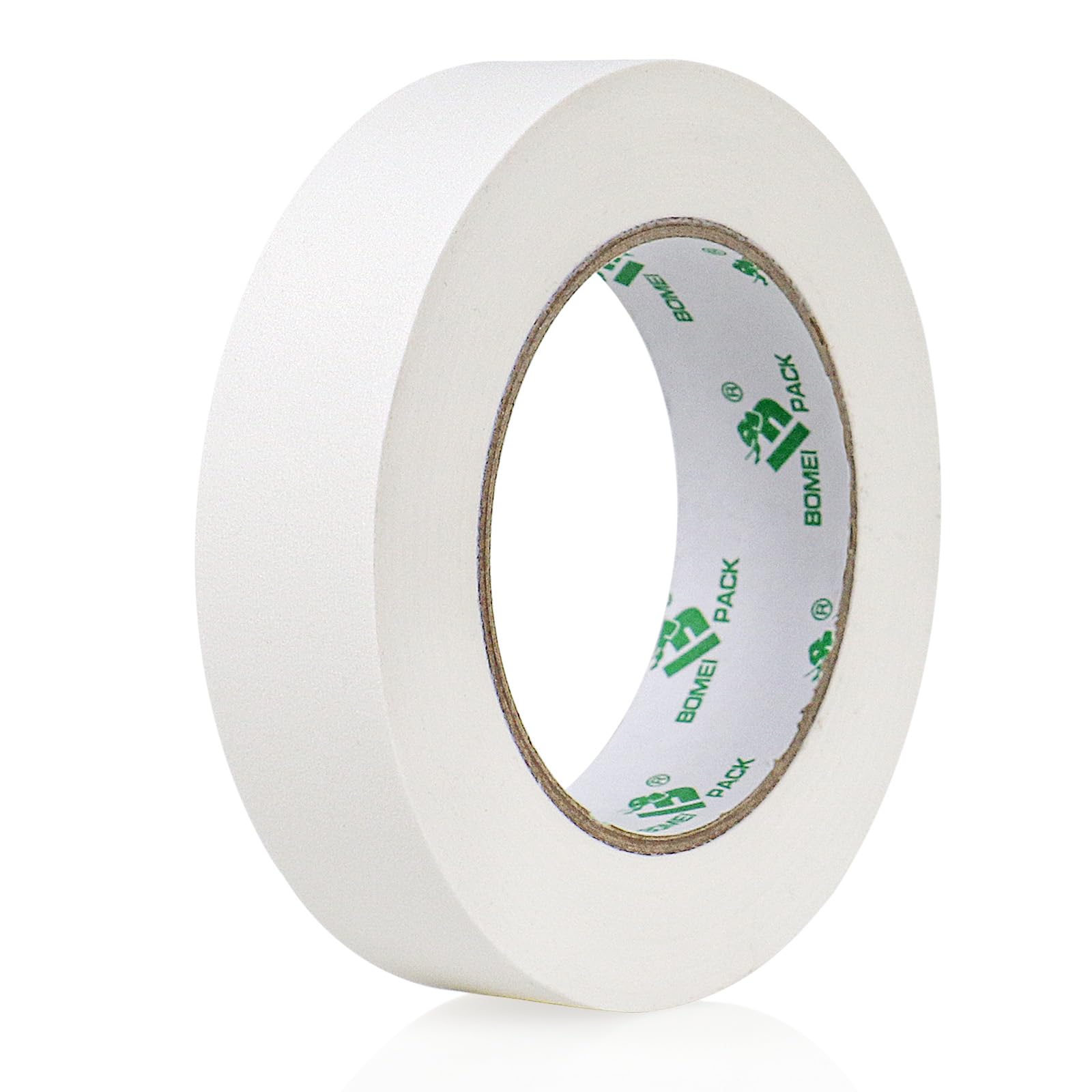BOMEI PACK White Double Sided Carpet Securing Tape 24mm x 25m Strong sticky heavy duty Carpet Tape for Floor mats Sports rugs Fixing in place at Home Office Hotel Hall Gym 1 Roll