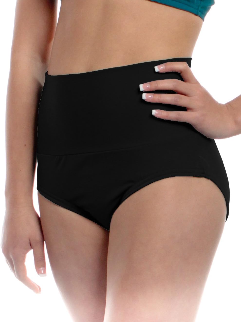 Womens High Waisted Brief Adult Sizes Can Be Used As Trunks Shorts Underpants and Performance Dancer Bottoms by B Dancewear