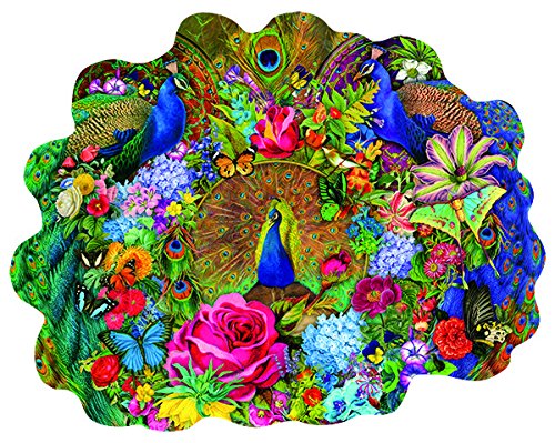 Garden Peacock Shaped 1000 Pc Jigsaw Puzzle by SunsOut