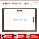 Alison Kingsgate Sleek 12x8 Picture Frame Walnut MDF Perspex Front view 4