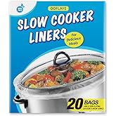 20 Counts Slow Cooker Liners and Cooking Bags, Extra Large Size Fits 6-10QT Pot, 14"x 22", BPA Free, Suitable for Oval & Round Pot -1 Pack