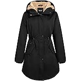 Orolay Women's Thicken Fleece Lined Parka Winter Coat Hooded Jacket with Pockets