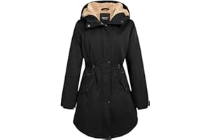 Orolay Women's Thicken Fleece Lined Parka Winter Coat Hooded Jacket with Pockets