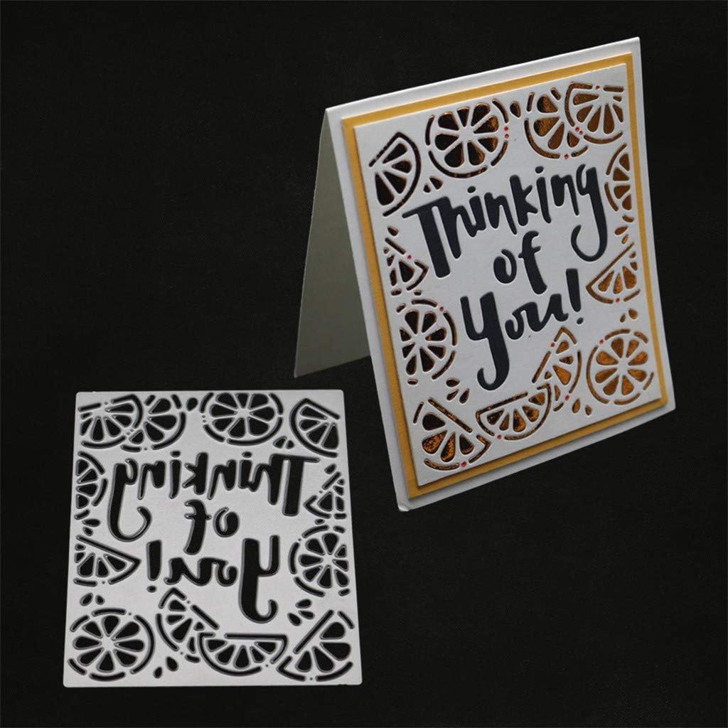 Kanpola Metal Cutting Dies Stencil DIY Scrapbooking Embossing Album Paper Card Craft Adie Cut Cutting Machine Craft Dies for Card Making cuts (SliverA)
