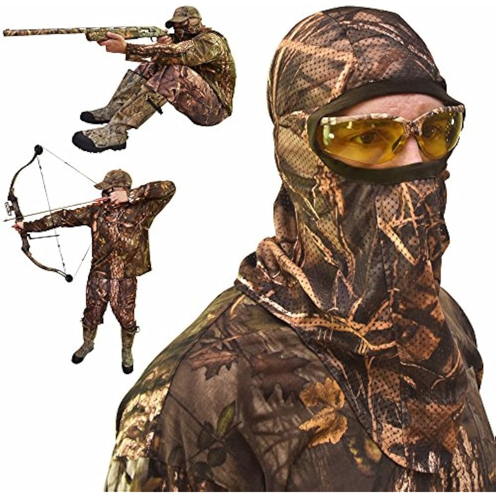 Camo Face Mask Hunting Turkey Bow Mesh Duck Camouflage Sports