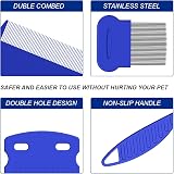 Lmyzcbzl 4-Piece Lice Comb Kit - Metal & Plastic Double Sided Combs view 3