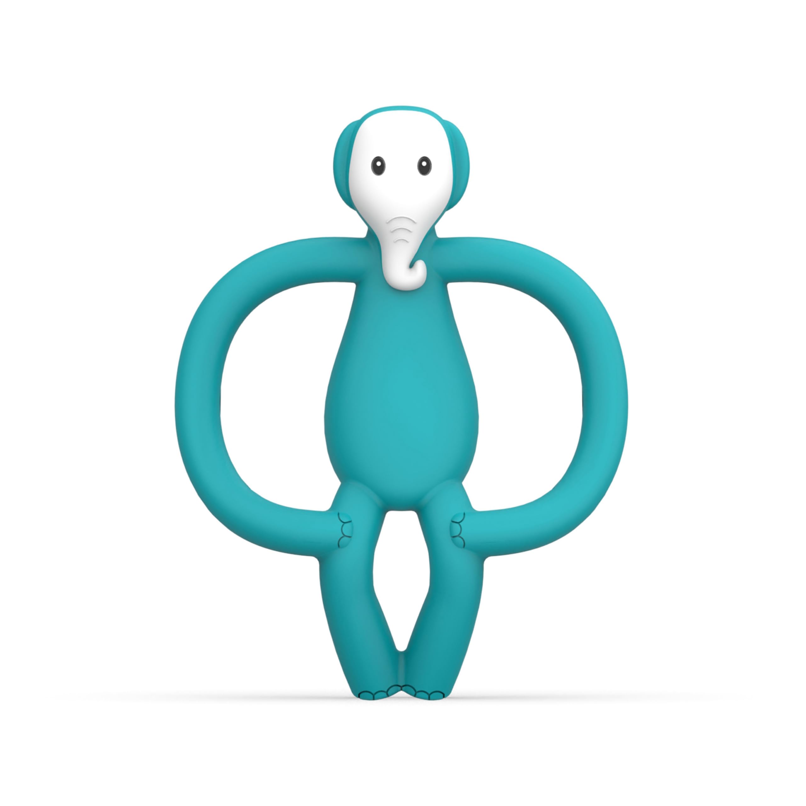 Matchstick Monkey, Antimicrobial Silicone Teether & Gel Applicator, Easy To Grip, BPA Free, 3 Months Old+, 11 cm, Echo Elephant
