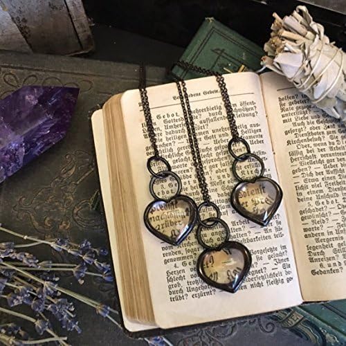 Smoky Quartz Necklace Crystal Heart Necklace Crystal Black Heart Pendant Charm