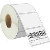 BETCKEY - 3" x 2" (76 mm x 51 mm) Multipurpose & Shipping Labels Compatible with Zebra & Rollo Label Printer,Premium Adhesive & Perforated [1 Rolls, 750 Labels]