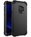 XIQI Samsung Galaxy S9 Case Three Layer Hybrid Heavy Duty Shockproof Impact Defender Bumper Anti-Scratch Protective Case Cover for Galaxy S9 (2018)