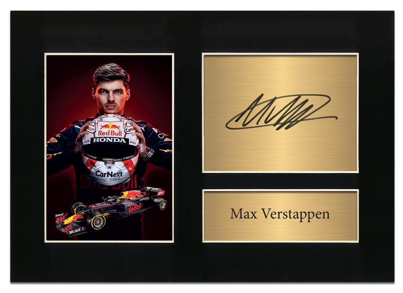 Zulu Image Max Verstappen Formula 1 Presentation Display F1 Signed A4 Printed Autograph Photo Reproduction Print Picture Display No80, Black