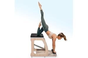 ARKANTOS Pilates Chair, Multi-Functional Stability Chair with Adjustable Resistance, Compact Home Gym Equipment for Full-Body Workout, Black