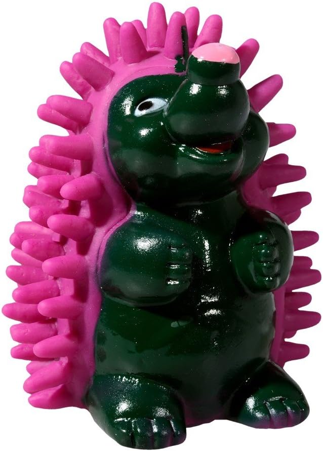 Bubimex - Dog Hedgehog - With Squeaker - Random Color - 9.5cm, Green, 9,5 cm - Image 3