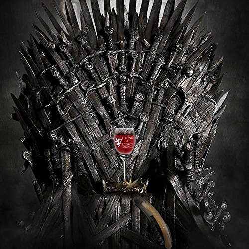 image for I Drink and I Know Things Wine Glass + FREE Bottle Opener Made In Cast