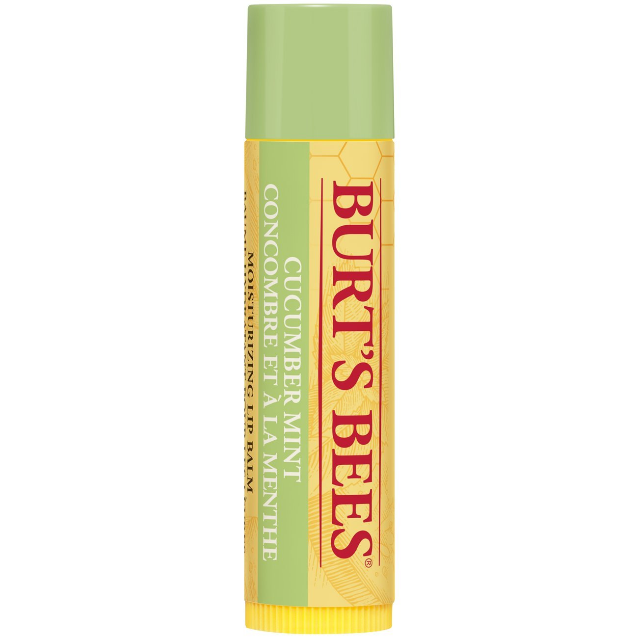 Burt's Bees 100 Percent Natural Moisturising Lip Balm, 4.25 g, Cucumber Mint with Beeswax — image 1