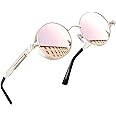 Joopin Polarized Round Sunglasses Women Men Circle Steampunk Sun Glasses