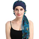 Chemo Headwear Turbans for Women Long Hair Head Scarf Headwraps Cancer Hats