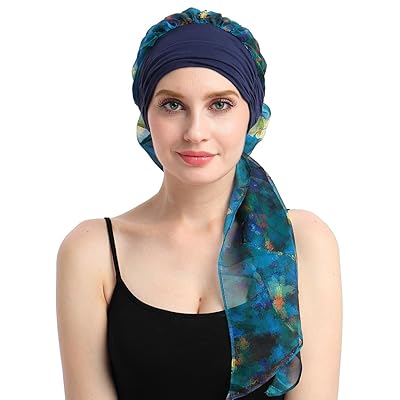Chemo Headwear Turbans For Women Long Hair Head Scarf Headwraps Cancer Hats