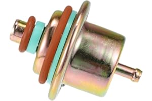 A ABSOPRO Fuel Injection Pressure Regulator, Fuel Pressure Regulator Gas, for Jeep Wrangler 1991-1995, Metal, with Ring, 1246