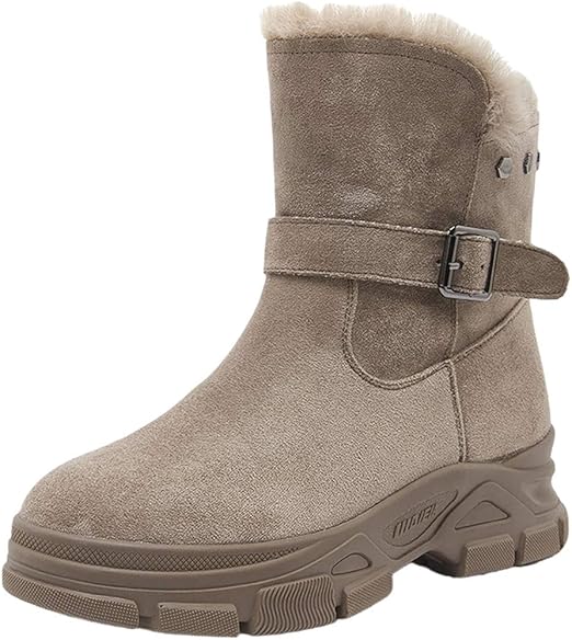 Amazon Co Jp ムートンブーツ レディース スノーブーツ 大きいサイズ 滑らない スウェード おしゃれ スキーシューズ 裏起毛 暖か 防水 ふわふわ 旅行 耐磨耗性 裹起毛 歩きやすい 防寒 雪靴 痛くない 冬 普段使い ブラック 23 0 Cm 服 ファッション小物