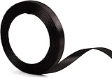 YAAVAAW 22m 10mm Thin Black Satin Ribbon Gift Wrapping Halloween